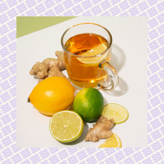 Healthy Spirulina, Lemon, Honey, Ginger Tea